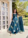 Nsr 891 Pure Fendy Silk Designer Anarkali Kurti With Sharara Dupatta Wholesale In India